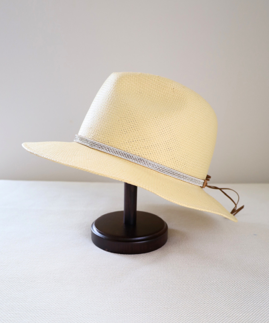 ハットコード ラインストーン/ベージュ