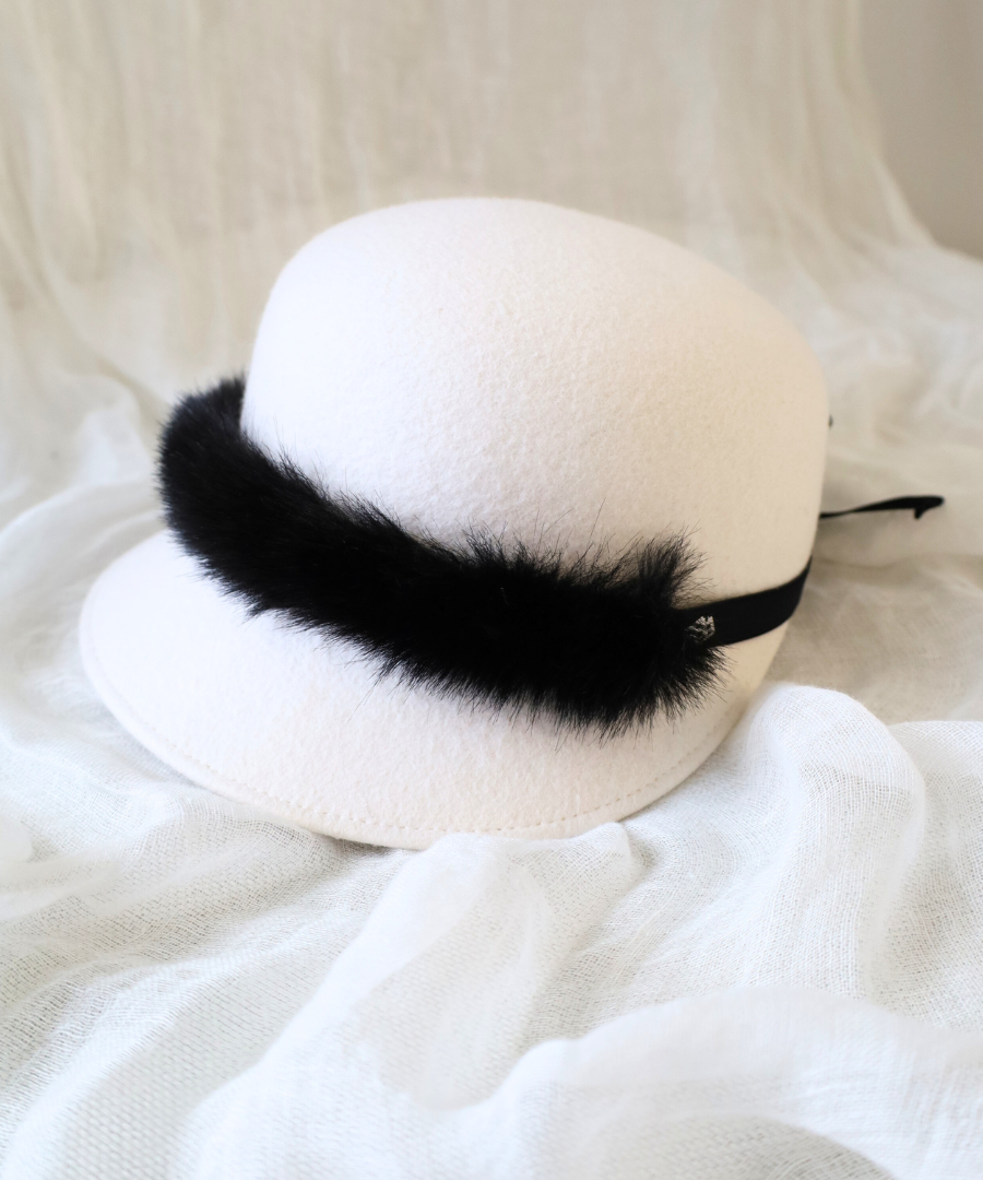 【再登場!】ハーフ・ファーリボン/ブラック