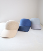 キャップ　リネンブリム／ナチュラル