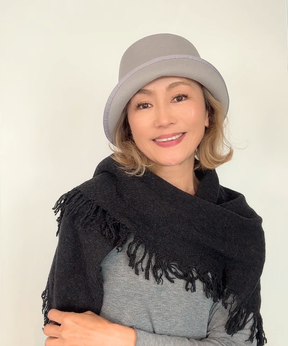 バケットハット【モティPIPI 】グレー／フェルト