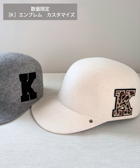 数量限定：エンブレム付き【 ココキャップ 】ホワイト／フェルト