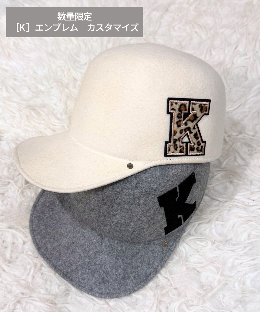 数量限定：エンブレム付き【 ココキャップ 】ホワイト／フェルト