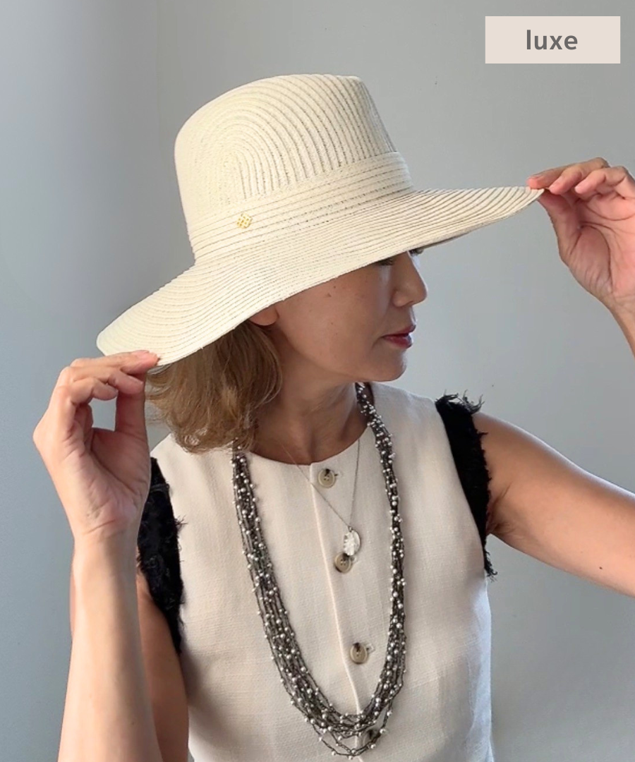 リュクス　ロングブリム　ペーパー／エクリュ