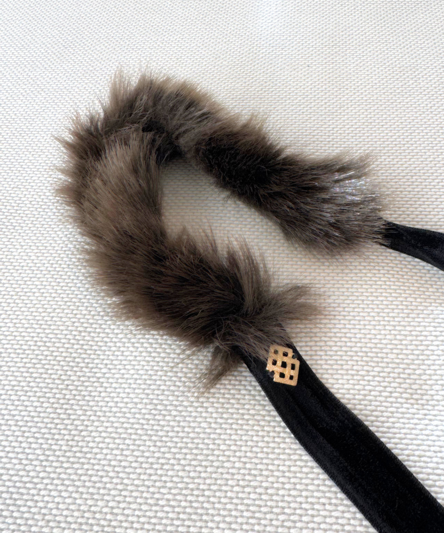 【再登場！】ハーフ・ファーリボン／ブラウン