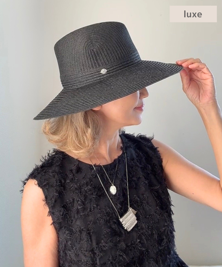 リュクス　ロングブリム　ペーパー／ブラック