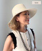 リュクス　ロングブリム　ペーパー／エクリュ