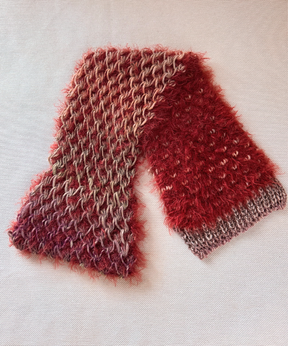 イタリア製 ニット｜ストール＆ベレー セット｜ボルドー・メランジュ