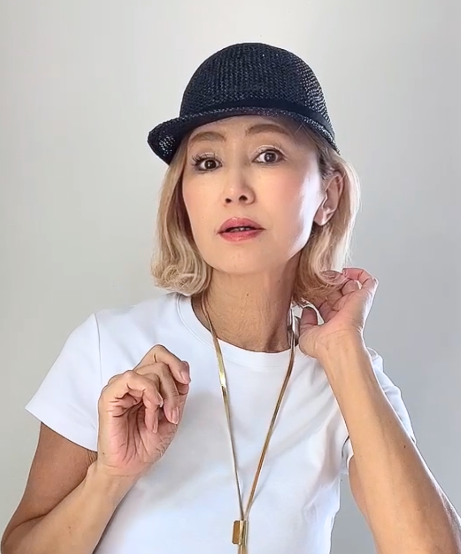 キャップ【 ココキャップ／メッシュ 】ペーパー／ブラック