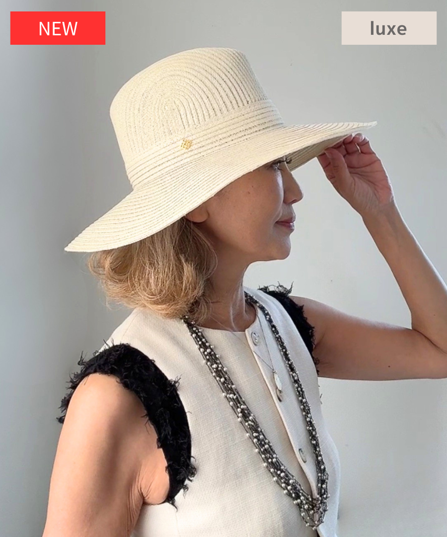 リュクス　ロングブリム　ペーパー／エクリュ