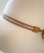 ハットコード　スタッズ／キャメル