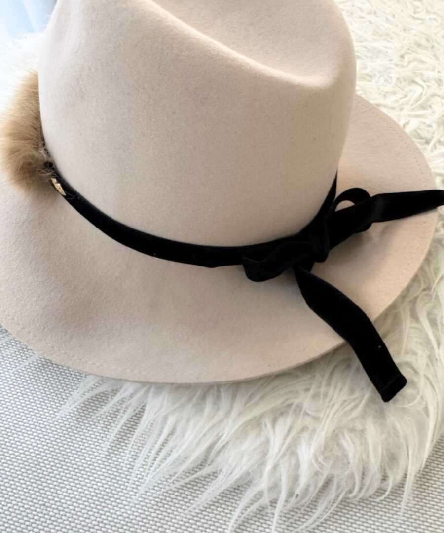 【再登場！】ハーフ・ファーリボン／ベージュ