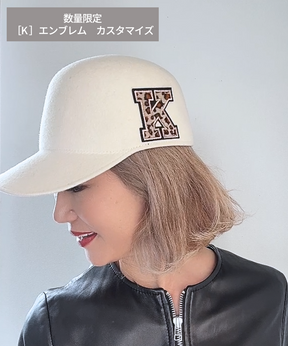 数量限定：エンブレム付き【 ココキャップ 】ホワイト／フェルト