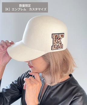 数量限定：エンブレム付き【 ココキャップ 】ホワイト／フェルト