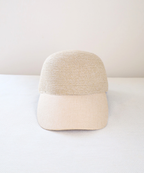 キャップ　リネンブリム／ナチュラル