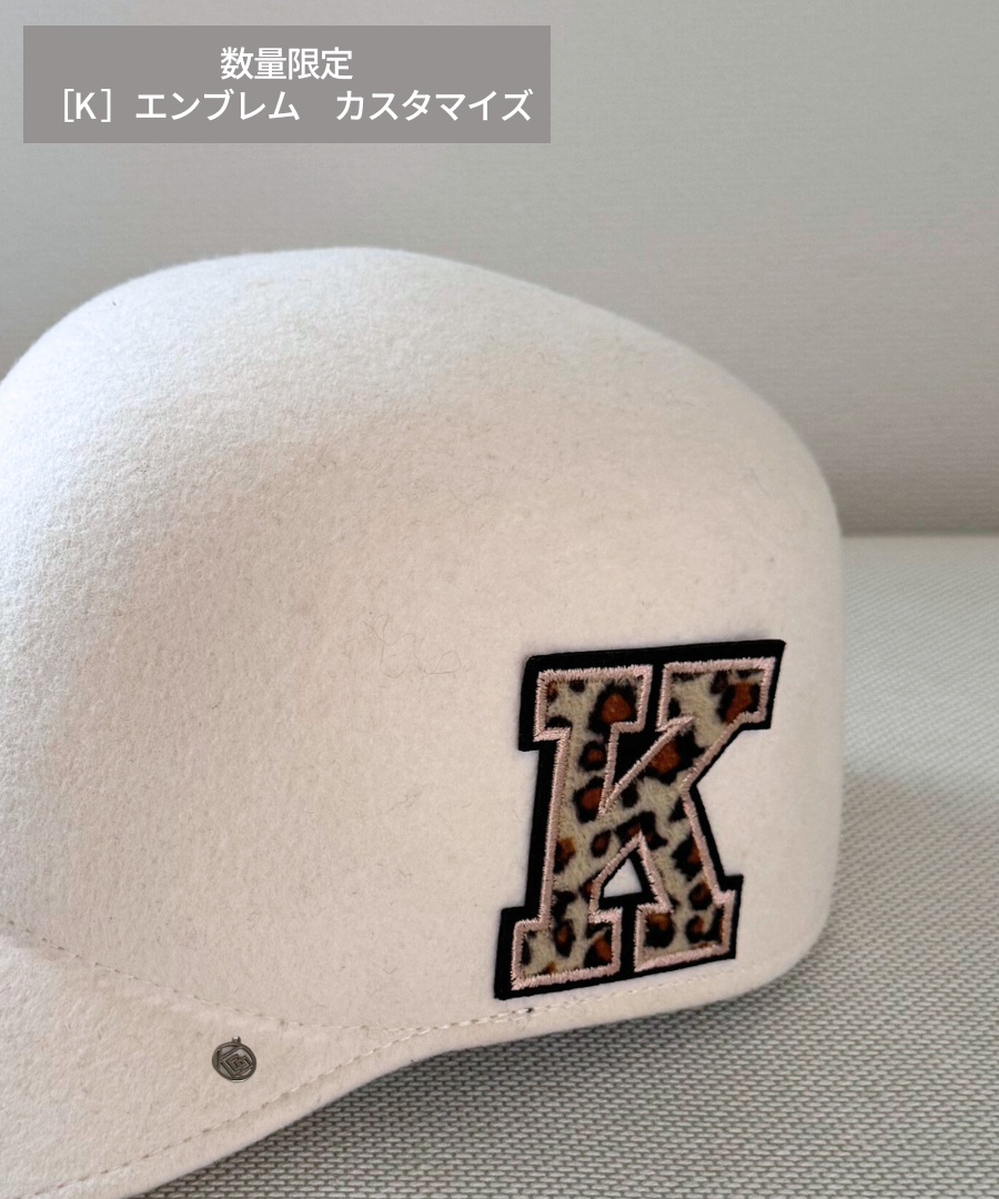 数量限定：エンブレム付き【 ココキャップ 】ホワイト／フェルト