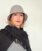 バケットハット【モティPIPI 】グレー／フェルト