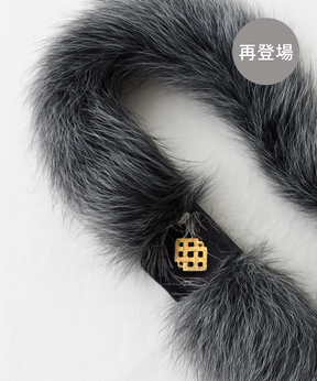 【再登場！】ファーココリボン／グレーMix