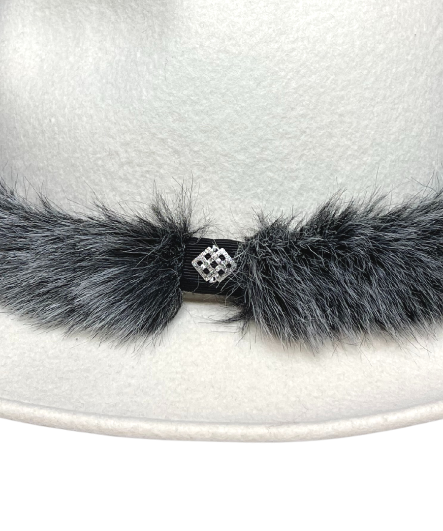 【再登場！】ファーココリボン／グレーMix